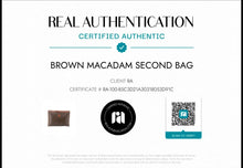 Load image into Gallery viewer, CELINE MACADAM SECOND BAG DARK CARAMEL LEATHER WITH COA 28.5CM