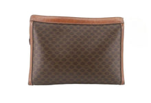 Load image into Gallery viewer, CELINE MACADAM SECOND BAG DARK CARAMEL LEATHER WITH COA 28.5CM