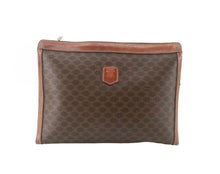 Load image into Gallery viewer, CELINE MACADAM SECOND BAG DARK CARAMEL LEATHER WITH COA 28.5CM