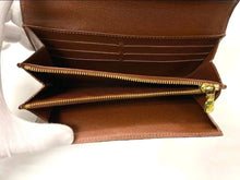 Load image into Gallery viewer, LOUIS VUITTON MONOGRAM PORTEFEUILLE SARAH LONG WALLET BROWN