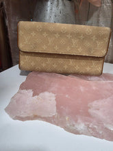 Load image into Gallery viewer, LOUIS VUITTON MONOGRAM MINI LIN PORTE TRESOR YELLOW BEIGE WALLET