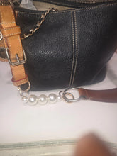 Load image into Gallery viewer, DOONEY BLACK LEATHER SHOULDER BAG