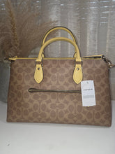 Load image into Gallery viewer, COACH YELLOW GEORGIA SATCHEL BAG IN SIGNATURE CANVAS NWT