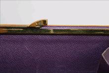 Load image into Gallery viewer, LOUIS VUITTON EPI VIENNOIS CONTINENTAL BIFOLD KISSLOCK WALLET IN TASSIL YELLOW WITH PURPLE INTERIOR