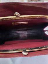 Load image into Gallery viewer, PRE-OWNED CARTIER SHOULDER BAG LEATHER RED GOLD
