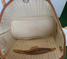 Load image into Gallery viewer, LOUIS VUITTON NEVERFULL PM TOTE BAG AZUR DAMIER CANVAS
