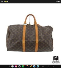 Load image into Gallery viewer, LOUIS VUITTON KEEPALL 50 COA INCL
