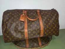 Load image into Gallery viewer, LOUIS VUITTON PRE-LOVED KEEPALL 50CM WEEKENDER BAG WITH LOCK AND KEY
