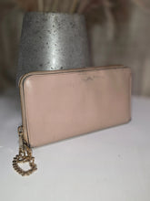 Load image into Gallery viewer, CHLOÉ METALLIC GOLD PEACH ZIPPIE WALLET
