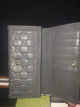 Load image into Gallery viewer, GUCCI GREY 6 CARD HOLDER LEATHER WALLET
