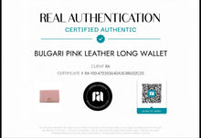 Load image into Gallery viewer, BULGARI (BVLGARI) PINK &amp; RED WALLET W/ COA

