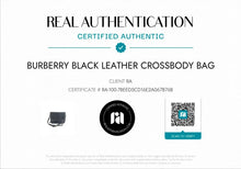 Load image into Gallery viewer, BURBERRY BLK LEATHER FLAP SHOULDER BAG W/ PEBBLED TEXTURE
