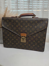 Load image into Gallery viewer, 24 Louis Vuitton Monogram Canvas Porte-Document Briefcase/ Fits a 17" Labtop
