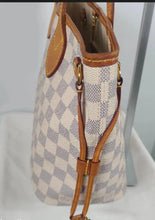 Load image into Gallery viewer, LOUIS VUITTON NEVERFULL PM TOTE BAG AZUR DAMIER CANVAS
