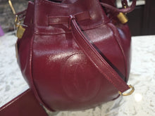 Load image into Gallery viewer, CARTIER (RARE) LE MUST DE BURGUNDY LEATHER CROSSBODY BAG
