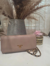 Load image into Gallery viewer, PRADA NUDE LEATHER WALLET 10 CARD HOLDER
