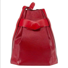 Load image into Gallery viewer, LOUIS VUITTON VINTAGE SAC D’EPAULE EPI RED LEATHER PM CASTILIAN BUCKET BAG
