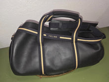 Load image into Gallery viewer, CELINE BLACK LEATHER UNISEX BOSTON TRAVEL BAG 40CM
