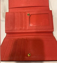 Load image into Gallery viewer, MCM ORANGE LEATHER WALLET
