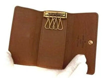 Load image into Gallery viewer, LOUIS VUITTON MONOGRAM 4 RING KEY HOLDER WALLET CASE
