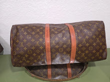Load image into Gallery viewer, LOUIS VUITTON PRE-LOVED KEEPALL 50CM WEEKENDER BAG WITH LOCK AND KEY
