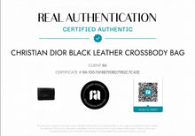 Load image into Gallery viewer, Christian Dior Black Leather Crossbody Bag COA INCL
