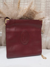 Load image into Gallery viewer, PRE-OWNED CARTIER SHOULDER BAG LEATHER RED GOLD
