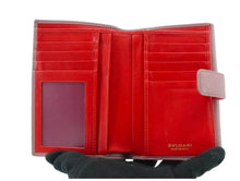 Load image into Gallery viewer, BULGARI (BVLGARI) PINK &amp; RED WALLET W/ COA
