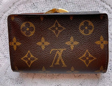 Load image into Gallery viewer, LOUIS VUITTON VINTAGE FRENCH COMPACT MONOGRAM KISSLOCK WALLET
