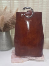 Load image into Gallery viewer, CARTIER VINTAGE PANTHERE BROWN PATENT LEATHER BAG DUST BAG
