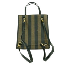 Load image into Gallery viewer, FENDI PEQUIN STRIPE 2-WAY TOTE BAG, CALLOUTS/STRAPS

