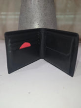 Load image into Gallery viewer, DUNHILL MADE IN ITALY FABRIC BLACK LEATHER BIFOLD WALLET WALLET COA INCL
