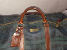 Load image into Gallery viewer, VINTAGE POLO RALPH LAUREN CHECKERED DUFFLE 50 TRAVEL BAG
