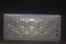Load image into Gallery viewer, GUCCI GREY 6 CARD HOLDER LEATHER WALLET

