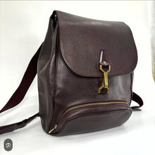 Load image into Gallery viewer, LOUIS VUITTON CASSIER PLUM TAIGA LEATHER BACKPACK
