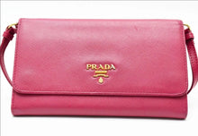 Load image into Gallery viewer, PRADA CROSSBODY SHOULDER WALLET 12 CARD HOLDER COA INCL
