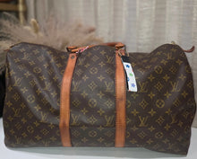 Load image into Gallery viewer, LOUIS VUITTON MONO KEEPALL 50CM W/COA BEAUTIFUL PATINA/DBL ZIPPER/SP1921
