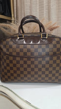 Load image into Gallery viewer, LOUIS VUITTON DEAUVILLE BAG BROWN EBENE CANVAS COA INCL
