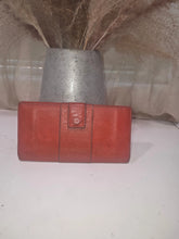 Load image into Gallery viewer, FERRAGAMO ORANGE LEATHER WALLET
