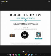Load image into Gallery viewer, LOUIS VUITTON KEEPALL 50 COA INCL
