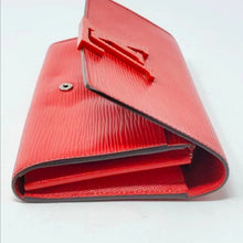 Load image into Gallery viewer, LOUIS VUITTON EPI LEATHER RED BIFOLD WALLET /LIKE PHONE CASE 12 CARD SLOT BOX INCL
