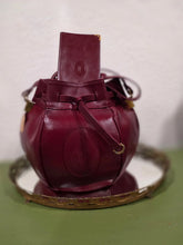 Load image into Gallery viewer, CARTIER (RARE) LE MUST DE BURGUNDY LEATHER CROSSBODY BAG
