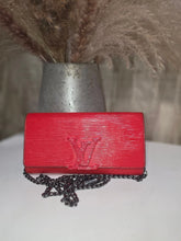 Load image into Gallery viewer, LOUIS VUITTON EPI LEATHER RED BIFOLD WALLET /LIKE PHONE CASE 12 CARD SLOT BOX INCL
