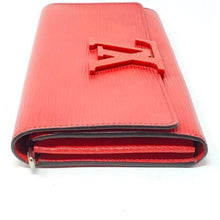 Load image into Gallery viewer, LOUIS VUITTON EPI LEATHER RED BIFOLD WALLET /LIKE PHONE CASE 12 CARD SLOT BOX INCL
