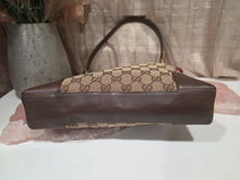 Load image into Gallery viewer, GUCCI MONOGRAM HOBO SHOULDER BAG DARK BROWN
